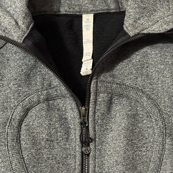 Lululemon X FiT Scuba Hoodie III Speckled Black French Terry Full-Zip Jacket 6 - Picture 3 of 11